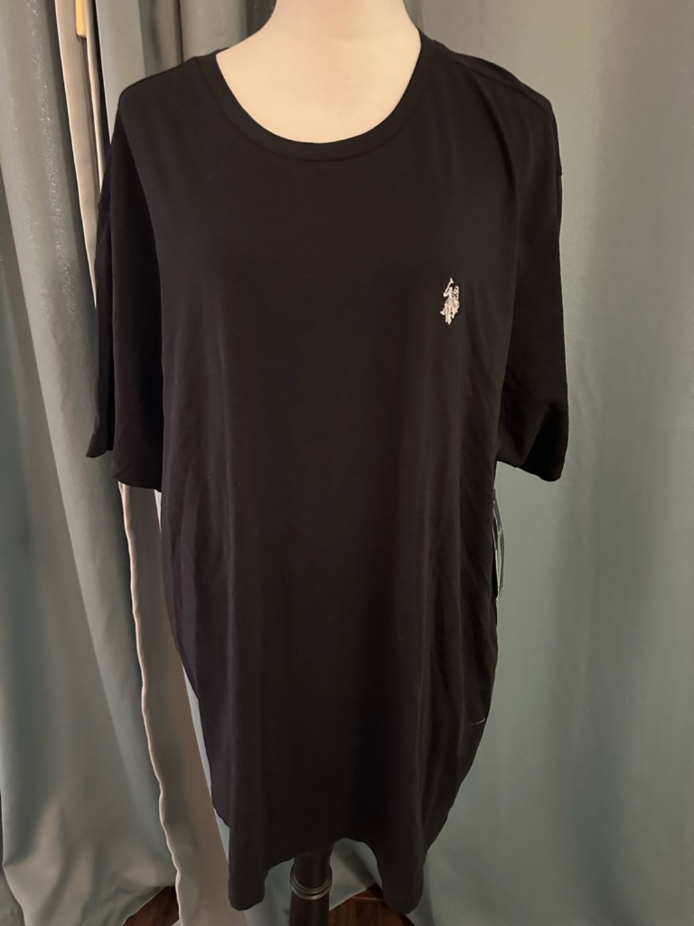 U.S. Polo Assn Black Crewneck T-Shirt Men’s 2XL Short Sleeve Cotton Logo Tee NWT